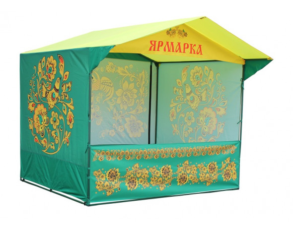 Торговая палатка с логотипом, «Домик» 2,5 x 2 из квадратной трубы 20х20 мм 